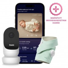 Owlet Dream Sock okos zokni 0-18 hónapig + Cam 2 kamera - Menta Szépségápolás / Egészség - Baba mama termék - Bébiőr / babafigyelő - 502774