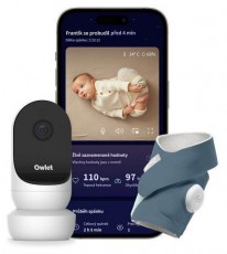 Owlet Dream Sock okos zokni 0-18 hónapig + Cam 2 kamera - Éjkék Szépségápolás / Egészség - Baba mama termék - Bébiőr / babafigyelő - 505553