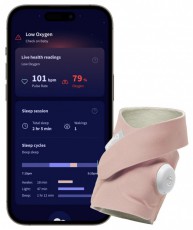 Owlet Dream Sock okos zokni 0-18 hónapig - Rózsaszín Szépségápolás / Egészség - Baba mama termék - Bébiőr / babafigyelő - 506170