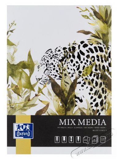 OXFORD Art Mixed media A4 25 ív 225 g rajzlaptömb Fotó-Videó kiegészítők - Kisméretű fotónyomtató - Fotópapír - 507152