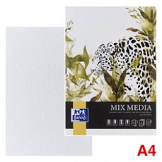 OXFORD Art Mixed media A4 25 ív 225 g rajzlaptömb Fotó-Videó kiegészítők - Kisméretű fotónyomtató - Fotópapír - 507152
