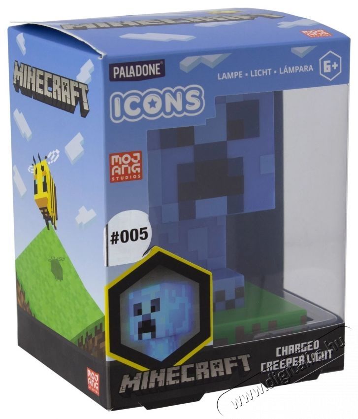 PALADONE Minecraft - Charged Creeper - vil&aacute;g&iacute;t&oacute; figura H&aacute;ztart&aacute;s / Otthon / K&uuml;lt&eacute;r - J&aacute;t&eacute;k / Sport - J&aacute;t&eacute;kfigura - 532020