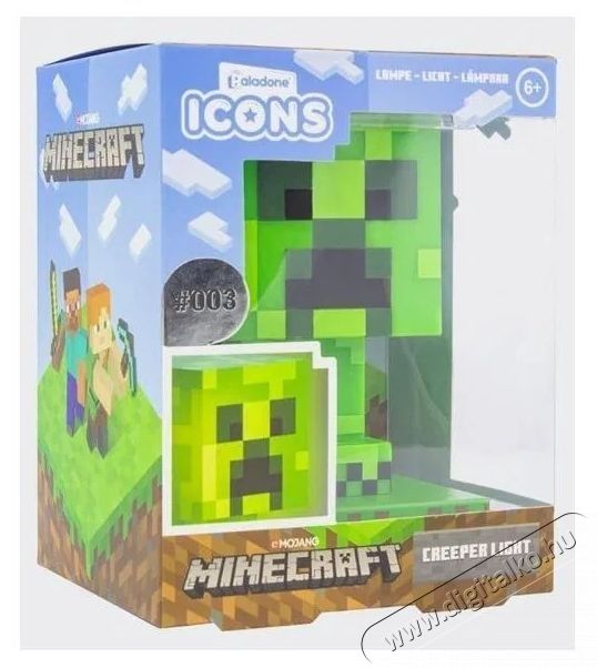 PALADONE Minecraft - Creeper - vil&aacute;g&iacute;t&oacute; figura H&aacute;ztart&aacute;s / Otthon / K&uuml;lt&eacute;r - J&aacute;t&eacute;k / Sport - J&aacute;t&eacute;kfigura - 532016