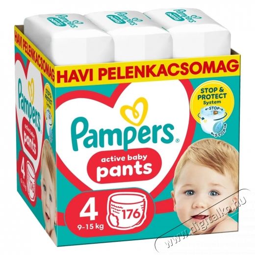 PAMPERS Pants 4 (176 db) - egyhavi kiszerel&eacute;s Bugyipelenka Sz&eacute;ps&eacute;g&aacute;pol&aacute;s / Eg&eacute;szs&eacute;g - Baba mama term&eacute;k - Egy&eacute;b baba mama term&eacute;k - 531418