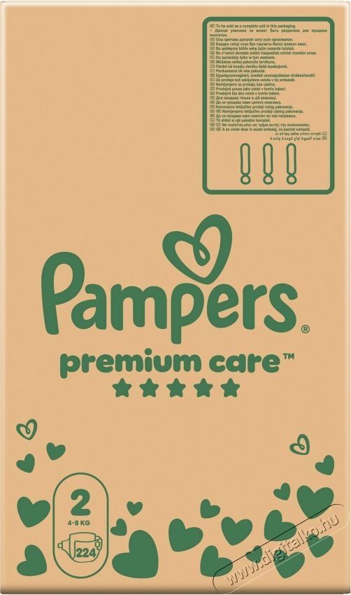 PAMPERS Premium Care 2 (224 db) Eldobhat&oacute; pelenka Sz&eacute;ps&eacute;g&aacute;pol&aacute;s / Eg&eacute;szs&eacute;g - Baba mama term&eacute;k - Egy&eacute;b baba mama term&eacute;k - 531414