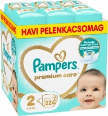 PAMPERS Premium Care 2 (224 db) Eldobhat&oacute; pelenka Sz&eacute;ps&eacute;g&aacute;pol&aacute;s / Eg&eacute;szs&eacute;g - Baba mama term&eacute;k - Egy&eacute;b baba mama term&eacute;k - 531414