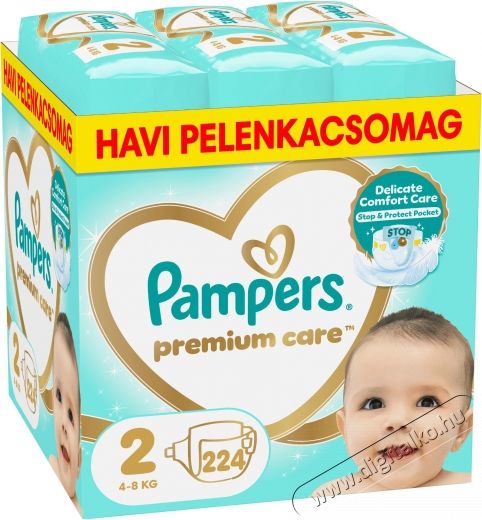 PAMPERS Premium Care 2 (224 db) Eldobhat&oacute; pelenka Sz&eacute;ps&eacute;g&aacute;pol&aacute;s / Eg&eacute;szs&eacute;g - Baba mama term&eacute;k - Egy&eacute;b baba mama term&eacute;k - 531414