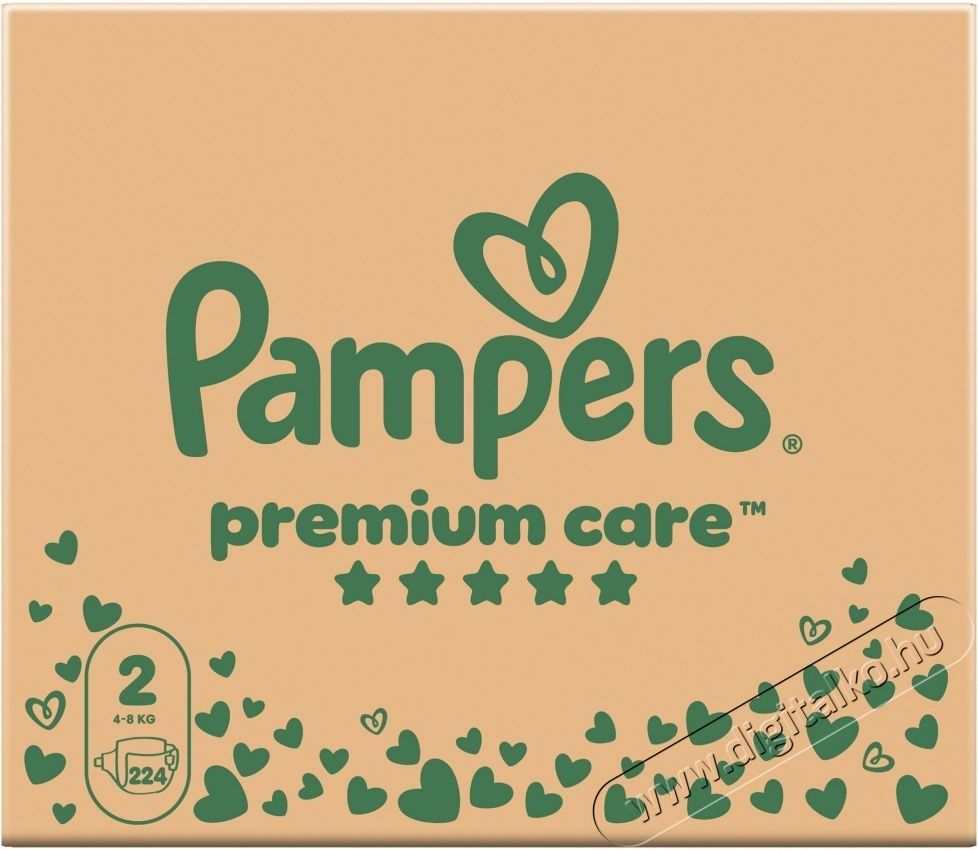 PAMPERS Premium Care 2 (224 db) Eldobhat&oacute; pelenka Sz&eacute;ps&eacute;g&aacute;pol&aacute;s / Eg&eacute;szs&eacute;g - Baba mama term&eacute;k - Egy&eacute;b baba mama term&eacute;k - 531414