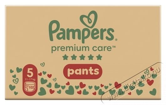 PAMPERS Premium Care Pants 5-&ouml;s m&eacute;ret (102 darab) Bugyipelenka Sz&eacute;ps&eacute;g&aacute;pol&aacute;s / Eg&eacute;szs&eacute;g - Baba mama term&eacute;k - Egy&eacute;b baba mama term&eacute;k - 531422