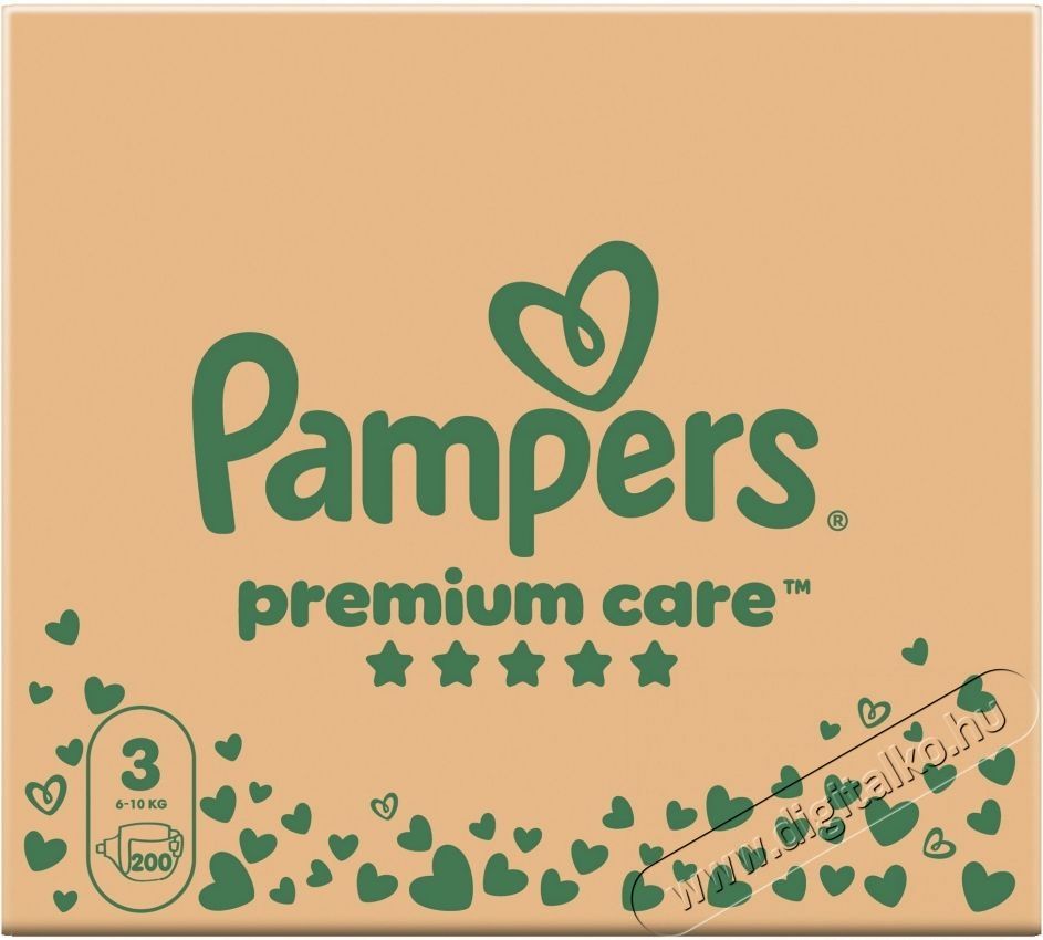 PAMPERS Premium Care 3 (200 db) Eldobhat&oacute; pelenka Sz&eacute;ps&eacute;g&aacute;pol&aacute;s / Eg&eacute;szs&eacute;g - Baba mama term&eacute;k - Egy&eacute;b baba mama term&eacute;k - 531409