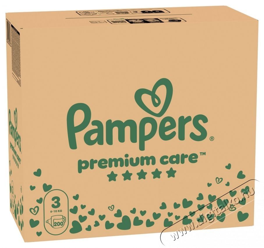 PAMPERS Premium Care 3 (200 db) Eldobhat&oacute; pelenka Sz&eacute;ps&eacute;g&aacute;pol&aacute;s / Eg&eacute;szs&eacute;g - Baba mama term&eacute;k - Egy&eacute;b baba mama term&eacute;k - 531409