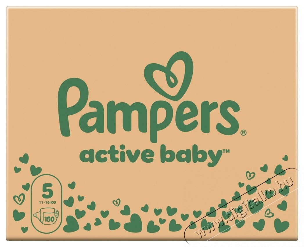 PAMPERS Active Baby 5 (150 db) Eldobhat&oacute; pelenka Sz&eacute;ps&eacute;g&aacute;pol&aacute;s / Eg&eacute;szs&eacute;g - Baba mama term&eacute;k - Egy&eacute;b baba mama term&eacute;k - 534783