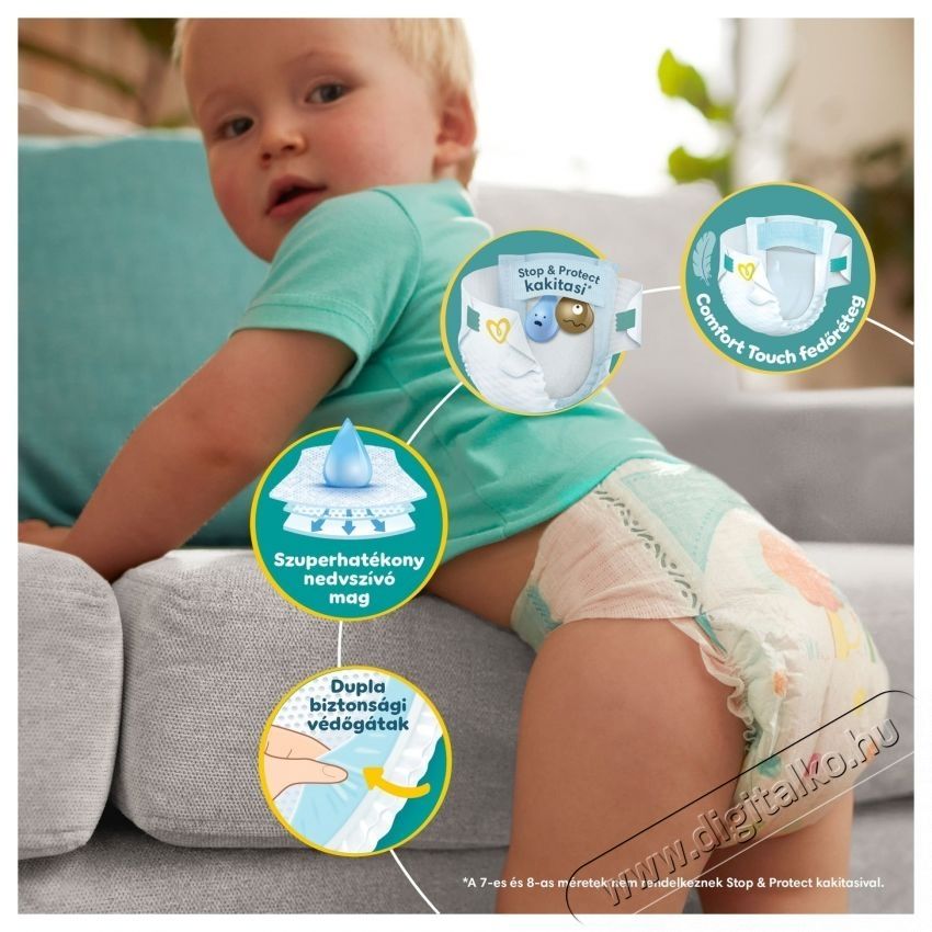 PAMPERS Active Baby 5 (150 db) Eldobhat&oacute; pelenka Sz&eacute;ps&eacute;g&aacute;pol&aacute;s / Eg&eacute;szs&eacute;g - Baba mama term&eacute;k - Egy&eacute;b baba mama term&eacute;k - 534783