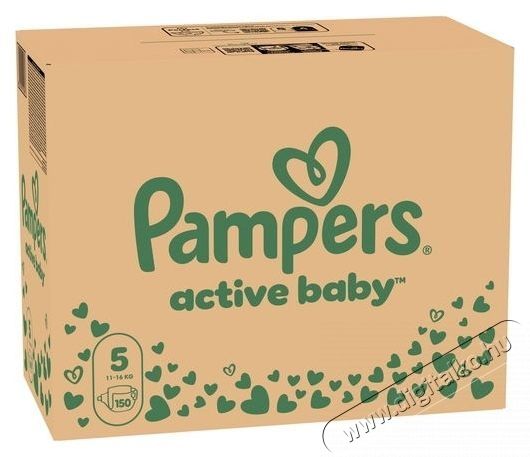 PAMPERS Active Baby 5 (150 db) Eldobhat&oacute; pelenka Sz&eacute;ps&eacute;g&aacute;pol&aacute;s / Eg&eacute;szs&eacute;g - Baba mama term&eacute;k - Egy&eacute;b baba mama term&eacute;k - 534783