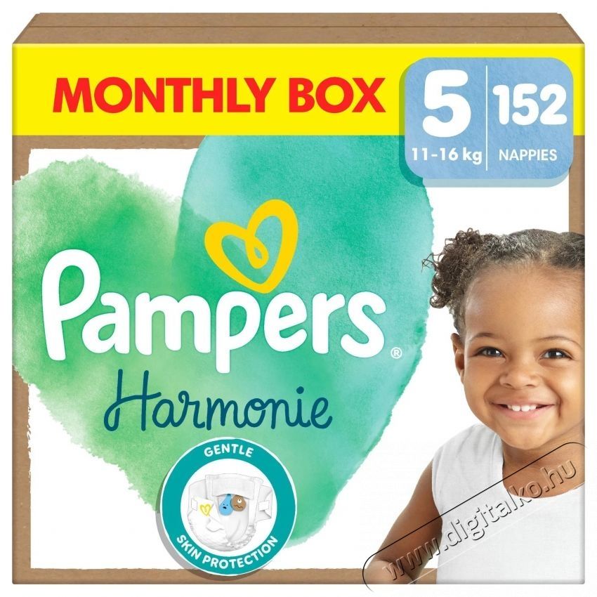 PAMPERS Harmonie Baby 5 (152 db) Eldobhat&oacute; pelenka Sz&eacute;ps&eacute;g&aacute;pol&aacute;s / Eg&eacute;szs&eacute;g - Baba mama term&eacute;k - Egy&eacute;b baba mama term&eacute;k - 534786