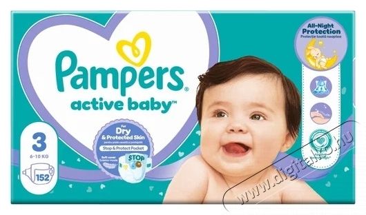 PAMPERS Active Baby 3 (152 db) Sz&eacute;ps&eacute;g&aacute;pol&aacute;s / Eg&eacute;szs&eacute;g - Baba mama term&eacute;k - Egy&eacute;b baba mama term&eacute;k - 537943