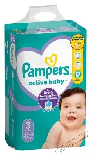 PAMPERS Active Baby 3 (152 db) Sz&eacute;ps&eacute;g&aacute;pol&aacute;s / Eg&eacute;szs&eacute;g - Baba mama term&eacute;k - Egy&eacute;b baba mama term&eacute;k - 537943