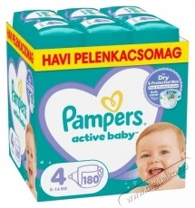 PAMPERS Active Baby 4, Monthly Pack 180 db Sz&eacute;ps&eacute;g&aacute;pol&aacute;s / Eg&eacute;szs&eacute;g - Baba mama term&eacute;k - Egy&eacute;b baba mama term&eacute;k - 537942