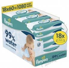 PAMPERS Pampers 99  Water, 1080 db (18x 60 db) Sz&eacute;ps&eacute;g&aacute;pol&aacute;s / Eg&eacute;szs&eacute;g - Baba mama term&eacute;k - Egy&eacute;b baba mama term&eacute;k - 537967