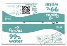 PAMPERS Pampers 99  Water, 1080 db (18x 60 db) Sz&eacute;ps&eacute;g&aacute;pol&aacute;s / Eg&eacute;szs&eacute;g - Baba mama term&eacute;k - Egy&eacute;b baba mama term&eacute;k - 537967