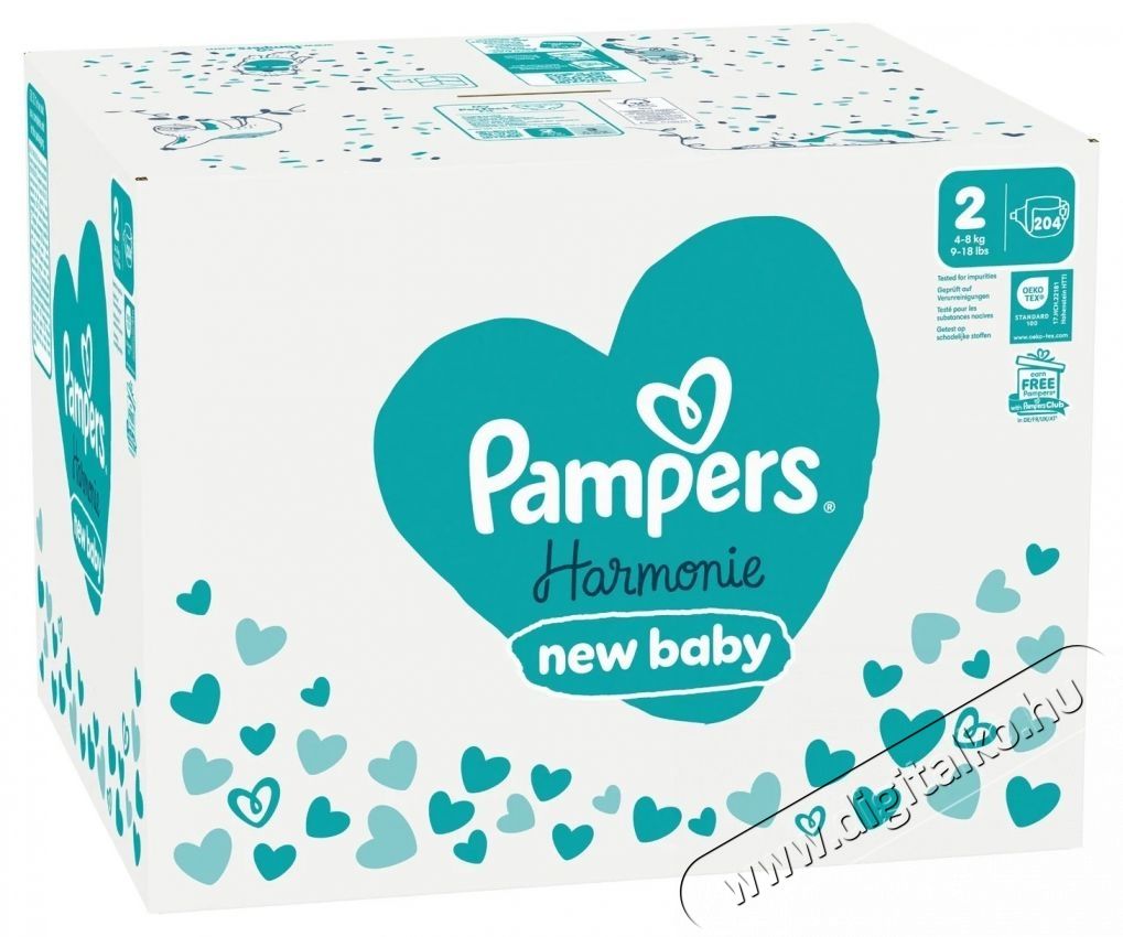 PAMPERS Pampers Harmonie Baby 2 (204 db) Sz&eacute;ps&eacute;g&aacute;pol&aacute;s / Eg&eacute;szs&eacute;g - Baba mama term&eacute;k - Egy&eacute;b baba mama term&eacute;k - 537951