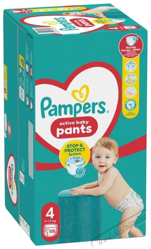 PAMPERS Pants Maxi 4 (108 db) - Mega Box Sz&eacute;ps&eacute;g&aacute;pol&aacute;s / Eg&eacute;szs&eacute;g - Baba mama term&eacute;k - Egy&eacute;b baba mama term&eacute;k - 537949