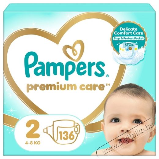PAMPERS Premium Care 2 (136 db) Sz&eacute;ps&eacute;g&aacute;pol&aacute;s / Eg&eacute;szs&eacute;g - Baba mama term&eacute;k - Egy&eacute;b baba mama term&eacute;k - 537965