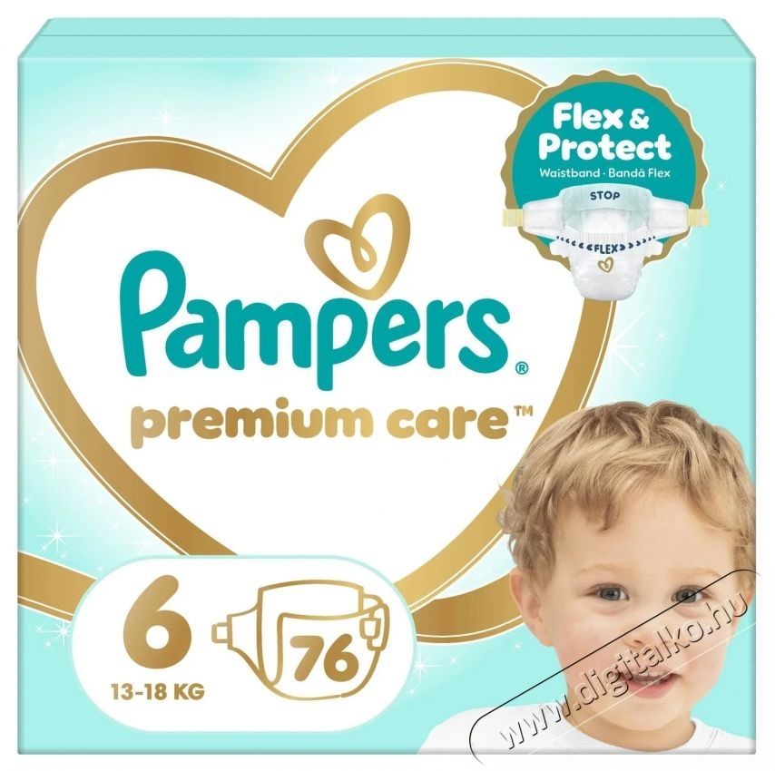 PAMPERS Premium Care 6 (76 db) Sz&eacute;ps&eacute;g&aacute;pol&aacute;s / Eg&eacute;szs&eacute;g - Baba mama term&eacute;k - Egy&eacute;b baba mama term&eacute;k - 537963