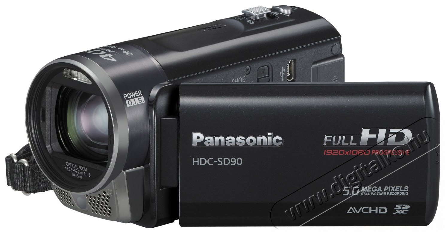 PANASONIC HDC-SD90 F&eacute;nyk&eacute;pezőg&eacute;p / kamera - Mem&oacute;riak&aacute;rty&aacute;s videokamera - Kompakt - 253001