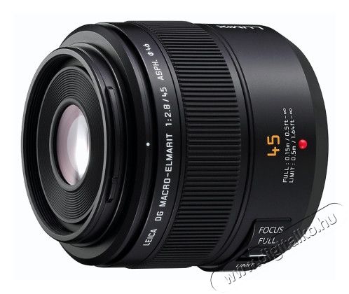 PANASONIC Lumix G Leica 45mm f/2,8 (H-ES045E) DG MEGA O.I.S. Mikro 4/3-os makró objektív Fotó-Videó kiegészítők - Objektív - Fix fókuszú objektív - 264007