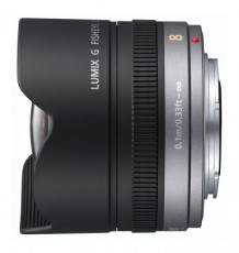 PANASONIC Lumix G 8mm f/3,5 (H-F008E) Mikro 4/3-os halszem objektív Fotó-Videó kiegészítők - Objektív - Fix fókuszú objektív - 264012