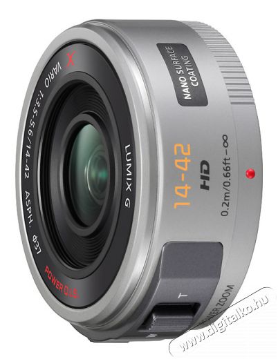 PANASONIC Lumix G X 14-42mm f/3,5-5,6 (H-PS14042E-S) Mikro 4/3-os POWER O.I.S. PZ HD objektív - ezüst Fotó-Videó kiegészítők - Objektív - Zoom objektív - 264020