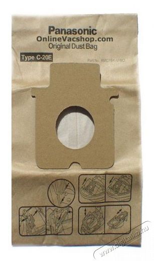 PANASONIC AMC94KUW0 porzsák Háztartás / Otthon / Kültér - Porszívó / takarítógép - Porzsák / portartály - 284866