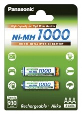 PANASONIC eneloop AAA akku (1000mAh) (BK-4HGAE/2BE) 2db Akkuk és töltők - Elem méretű akku és töltő - Akku - 302454