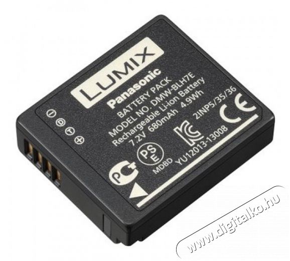 PANASONIC DMW-BLH7E Li-ion akkumulátor Akkuk és töltők - Li-ion akkumulátor és töltő (utángyártott) - Akku - 278126