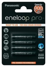 PANASONIC eneloop pro AAA akku (900mAh) (BK-4HCCE/4BE) - 4db / bliszter Akkuk és töltők - Elem méretű akku és töltő - Akku - 285001
