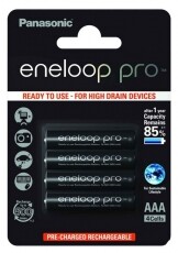 PANASONIC eneloop pro AAA akku 930mAh (BK-4HCDE/4BE) - 4db / bliszter Akkuk és töltők - Elem méretű akku és töltő - Akku - 299936