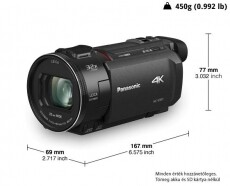PANASONIC HC-VXF1EP-K Videokamera Fényképezőgép / kamera - Memóriakártyás videokamera - Kompakt - 354415
