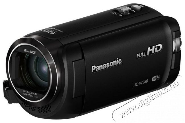 PANASONIC HC-W580 (HC-W580EP-K) videokamera - fekete Fényképezőgép / kamera - Memóriakártyás videokamera - Kompakt - 298347