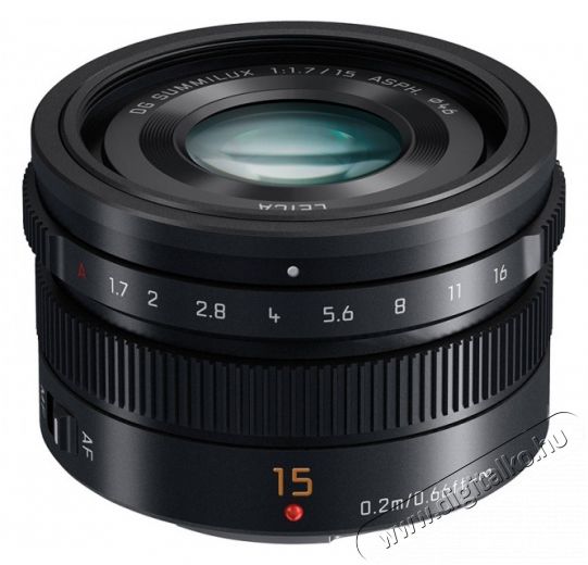 PANASONIC Lumix G 15mm f/1,7 (H-X015E-K) Mikro 4/3-os objektív - fekete Fotó-Videó kiegészítők - Objektív - Fix fókuszú objektív - 278777