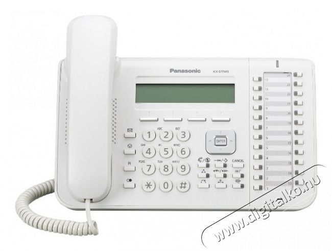 PANASONIC KX-DT543X digitális rendszertelefon - fehér Mobil / Kommunikáció / Smart - DECT / cordless telefon - 319037