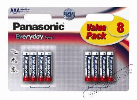 PANASONIC LR03EPS-8BW Everyday Power AAA tartós elem Akkuk és töltők - Elem - 302493