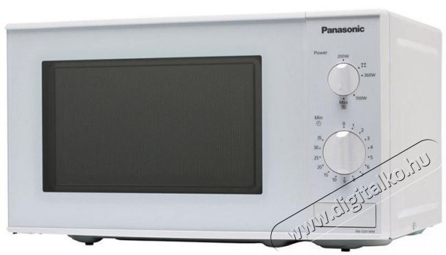 PANASONIC NN-E201W (NN-E201WMEPG) mikrohullámú sütő Konyhai termékek - Mikrohullámú sütő - Mikrohullámú sütő (szabadonálló) - 284864