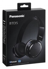 PANASONIC RP-BTD5E-K mikrofonos fejhallgató - fekete Audio-Video / Hifi / Multimédia - Fül és Fejhallgatók - Fejhallgató mikrofonnal / headset - 294033