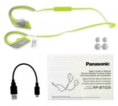 PANASONIC RP-BTS35E-Y Bluetooth sport fülhallgató headset - sárga Audio-Video / Hifi / Multimédia - Fül és Fejhallgatók - Fülhallgató mikrofonnal / headset - 347513