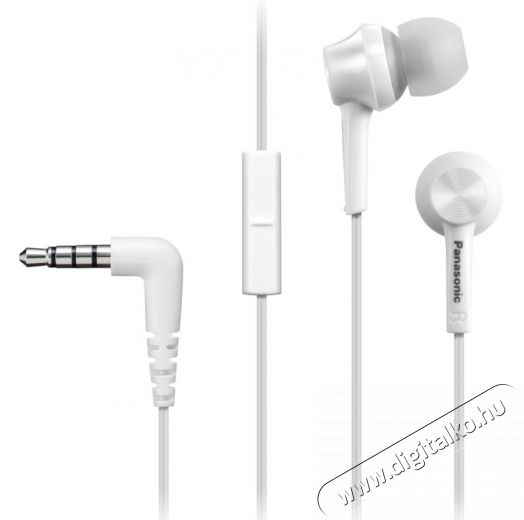 PANASONIC RP-TCM50E-W fülhallgató Audio-Video / Hifi / Multimédia - Fül és Fejhallgatók - Fülhallgató mikrofonnal / headset - 302526