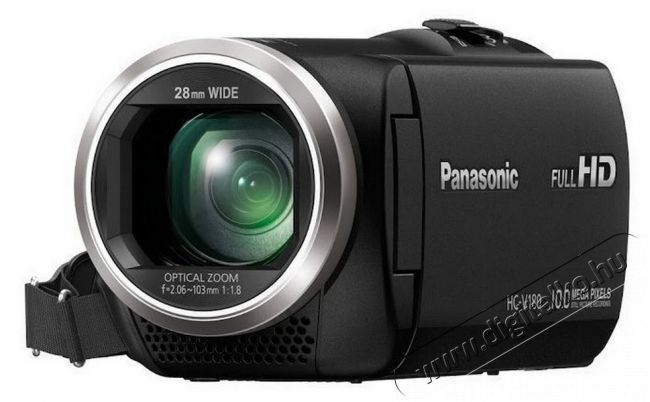 PANASONIC HC-V180 (HC-V180EP-K) videokamera - fekete Fényképezőgép / kamera - Memóriakártyás videokamera - Kompakt - 298361