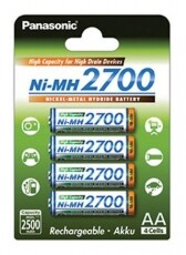 PANASONIC eneloop AA akku (2700mAh) (BK-3HGAE/4BE) 4db Akkuk és töltők - Elem méretű akku és töltő - Akku - 302458