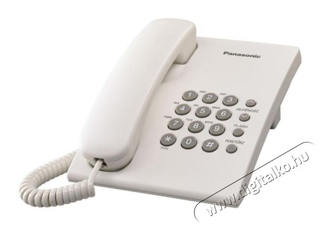 PANASONIC KX-TS500HGW vezetékes telefon Mobil / Kommunikáció / Smart - Vezetékes telefon / fax - 291479