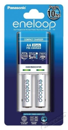 PANASONIC eneloop töltő + 2db 1900 mAh AA (KKJ50MCC20E) szett Akkuk és töltők - Elem méretű akku és töltő - Szettben - 307907